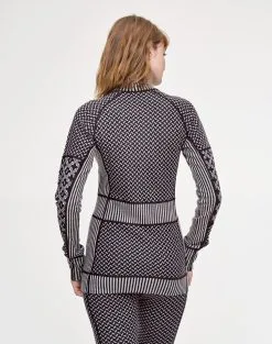 Kari Traa Women's Smekker Half-Zip -Outlet Skis Store 622681 SMEKKER HALF ZIP BLACK MODEL 2 Karitraa