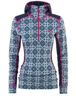 Kari Traa Women's Rose Hoodie Baselayer Top -Outlet Skis Store 622690 Rose Wool Hoodie Merino Wool ROYAL PRODUCT 1 Karitraa