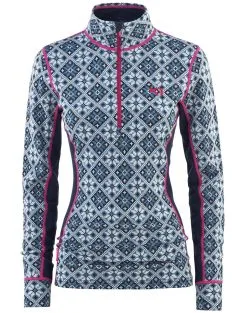 Kari Traa Women's Rose Half Zip Wool Baselayer