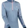 Kari Traa Women's Lune Half-Zip Baselayer -Outlet Skis Store 622923 LUNE HZ SAIL PRODUCT 1 Karitraa