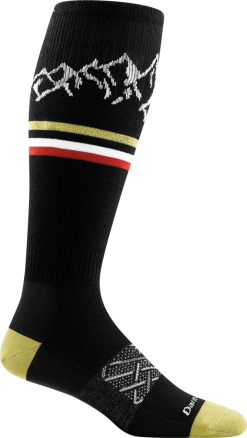 Darn Tough Vermont Darn Tough Men's Alpenglow Over-The-Calf Lightweight Sock In Black